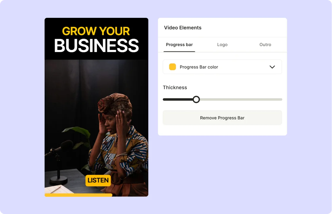 Video progress bar generator add progress bars to videos